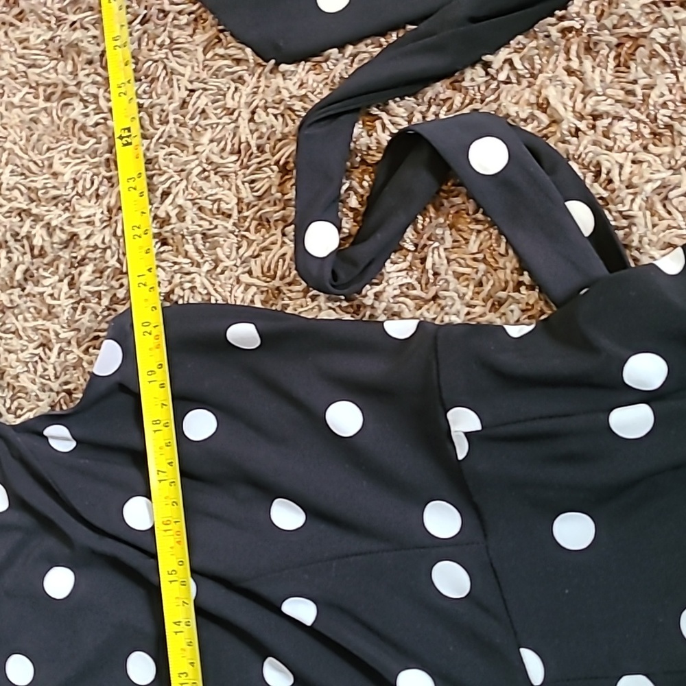 Ralph Lauren super cute polka dot dress with belt, 16w, a-line - Picture 11 of 11